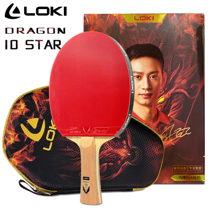 LOKI DRAGON 10 STAR raket teni - Table Tennis Zhang Jike ulasan dan harga