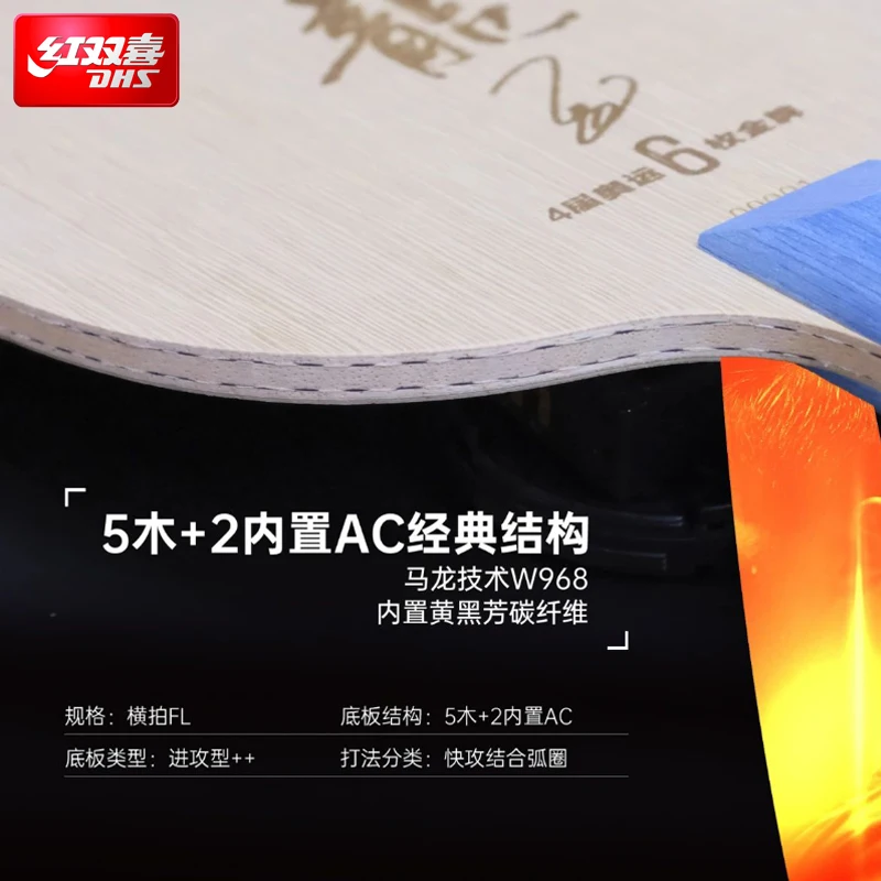 Raket Tenis Meja 2025 DHS Malo - Table Tennis Zhang Jike ulasan dan harga