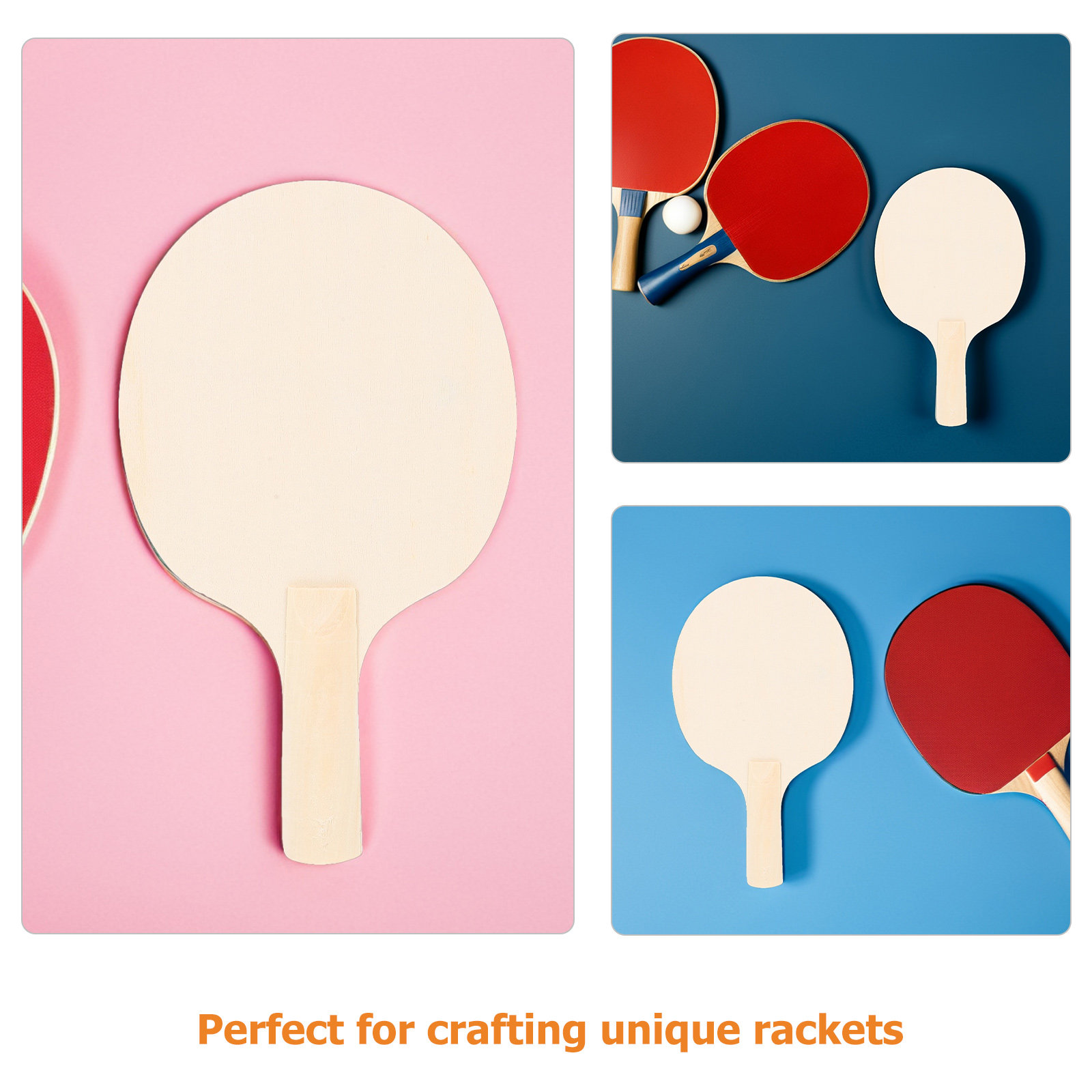 12 Buah Raket Pingpong Kayu Ko - Table Tennis Racket ulasan dan harga