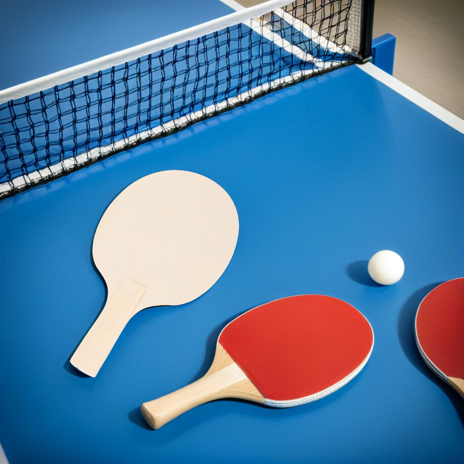 12 Buah Raket Pingpong Kayu Ko - Table Tennis Racket ulasan dan harga