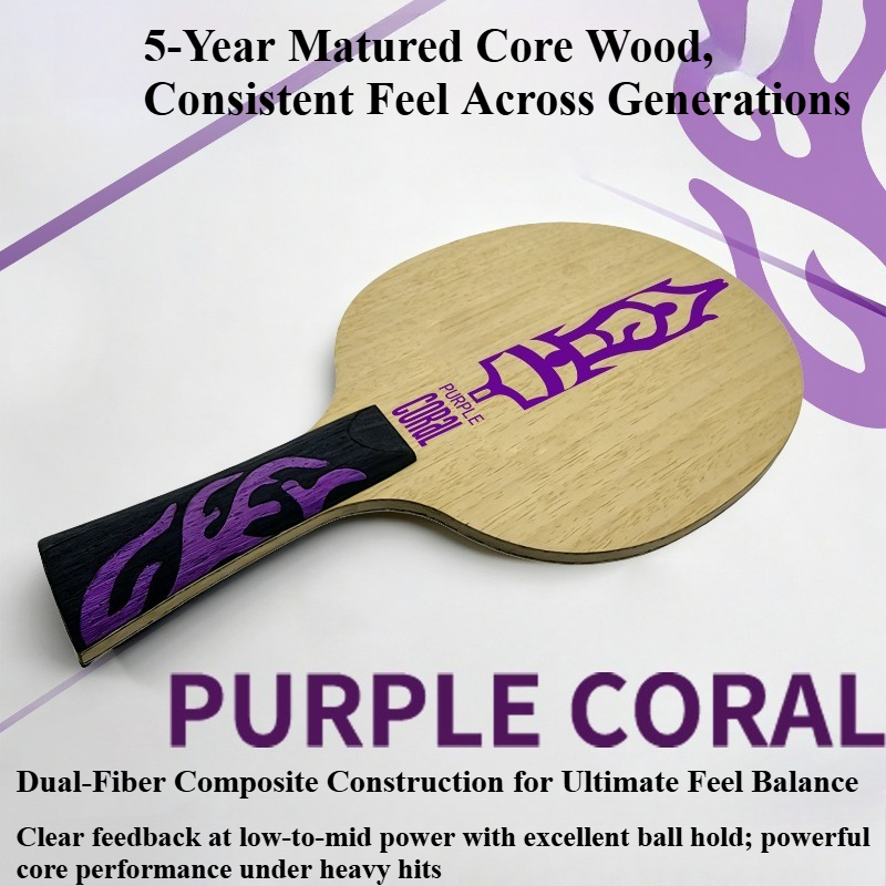 Raket Tenis Meja Meteor Purple - Table Tennis Racket ulasan dan harga