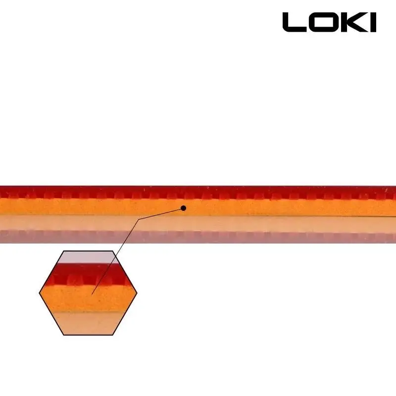 LOKI RXTON 5, Lapisan Karet un - Table Tennis Loki ulasan dan harga