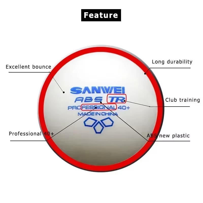 50/100 buah Bola Tenis Meja SA - Table Tennis Olympics ulasan dan harga